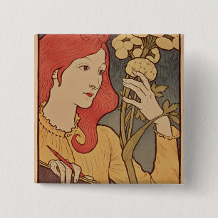 Badge Carré 5 Cm Cent de DES de salon, 1894