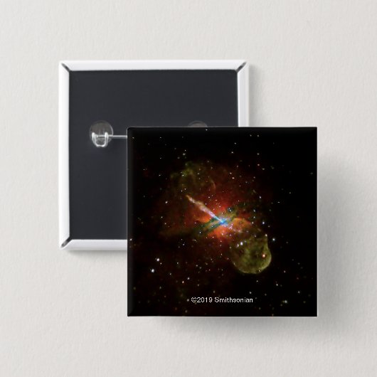 Badge Carré 5 Cm Centaurus A (Devant & derrière)