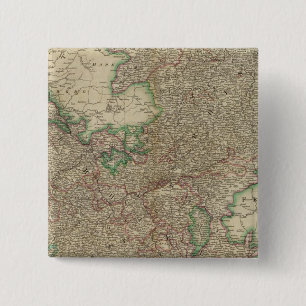 Badge Carré 5 Cm Cercles du Haut, du Bas-Rhin