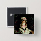 Badge Carré 5 Cm Cerise mûre, 1879 (Devant & derrière)