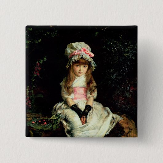 Badge Carré 5 Cm Cerise mûre, 1879 (Devant)