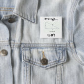 Badge Carré 5 Cm C'est Hyp… à B carré ! (En situation)