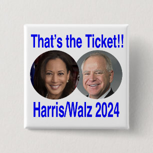 Badge Carré 5 Cm C'est le Billet