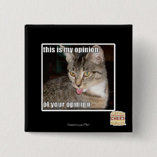 Badge Carré 5 Cm c'est mon avis