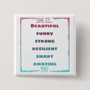 Badge Carré 5 Cm C'Est Toi