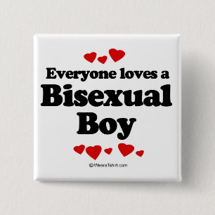 Badge Carré 5 Cm Chacun aime un bisexuel