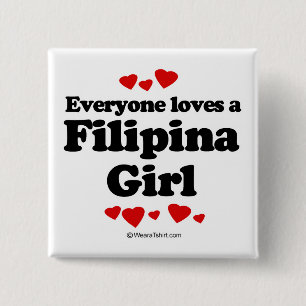 Badge Carré 5 Cm Chacun aime une Philippine