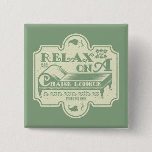 Badge Carré 5 Cm Chaise Longue