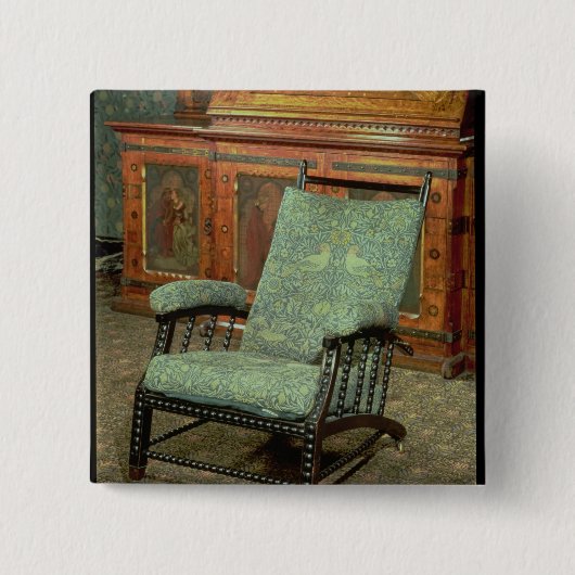 Badge Carré 5 Cm Chaise par William Morris (Devant)