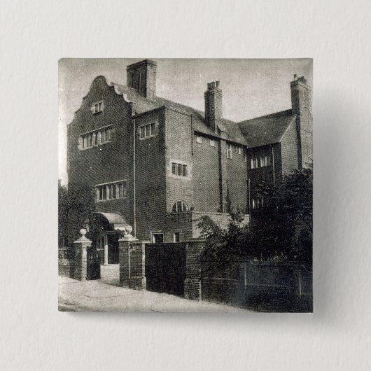 Badge Carré 5 Cm Chambre pour Edwin longtemps (Devant)