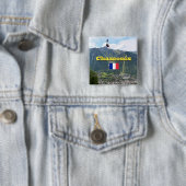 Badge Carré 5 Cm Chamonix (En situation)