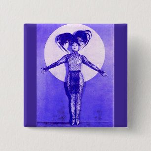 Badge Carré 5 Cm Championnat du monde de football 1922 - bleu