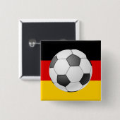 Badge Carré 5 Cm Champions d'Allemagne 2014 (Devant & derrière)