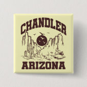 Badge Carré 5 Cm Chandler, Arizona (Devant)