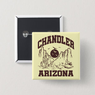 Badge Carré 5 Cm Chandler, Arizona