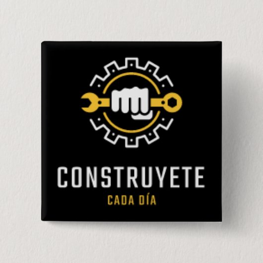 Badge Carré 5 Cm Chapa elegante (Devant)