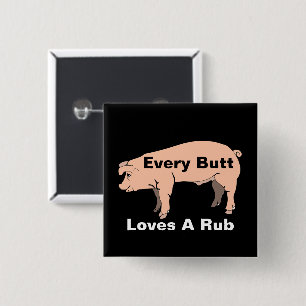 Badge Carré 5 Cm Chaque Bouton Aime Un Bouton Rub