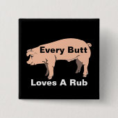 Badge Carré 5 Cm Chaque Bouton Aime Un Bouton Rub (Devant)