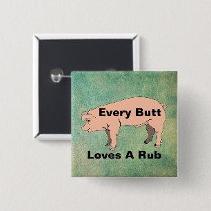 Badge Carré 5 Cm Chaque Bouton Aime Un Bouton Rub