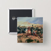 Badge Carré 5 Cm Charge de la brigade légère (Devant & derrière)