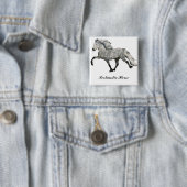 Badge Carré 5 Cm Charismatique (En situation)