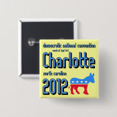 Badge Carré 5 Cm Charlotte 2012 (Devant & derrière)