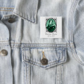 Badge Carré 5 Cm Charlotte Brontë (En situation)