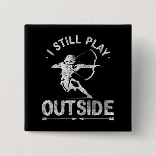 Badge Carré 5 Cm Chasse à l'arc Chasse à la chaudière en détres