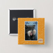 Badge Carré 5 Cm Chat de Smartmouth (Devant & derrière)