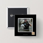 Badge Carré 5 Cm Chat et arme à feu humides (Devant & derrière)