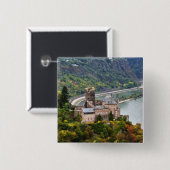 Badge Carré 5 Cm Château (Devant & derrière)