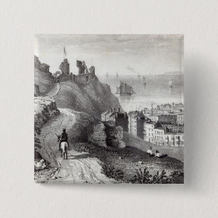 Badge Carré 5 Cm Château de Hastings du Revd W