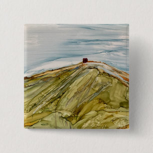 Badge Carré 5 Cm Château de Rivington Pike Horwich