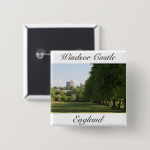 Badge Carré 5 Cm Château de Windsor (Devant & derrière)