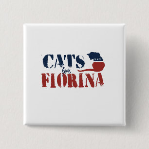 Badge Carré 5 Cm Chats pour Carly Fiorina