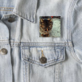 Badge Carré 5 Cm Chatte (En situation)