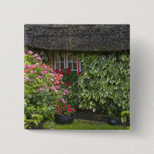 Badge Carré 5 Cm Chaumière, Adare, comté de Limerick,