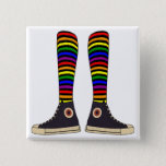Badge Carr&#233; 5 Cm Chaussettes de LGBT
