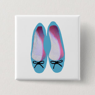 Badge Carré 5 Cm Chaussures bleues