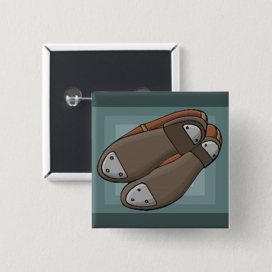 Badge Carré 5 Cm Chaussures Tap (Devant & derrière)