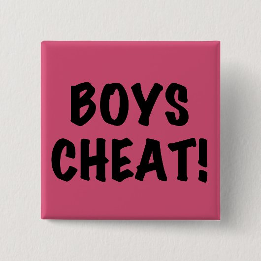 Badge Carré 5 Cm Cheat de Boys (Devant)