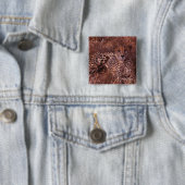 Badge Carré 5 Cm Cheetah Stare (En situation)