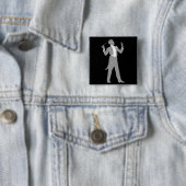 Badge Carré 5 Cm Chef d'orchestre (En situation)