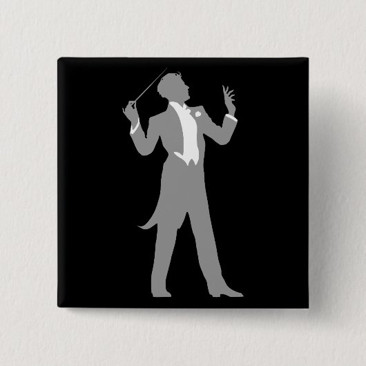 Badge Carré 5 Cm Chef d'orchestre (Devant)