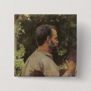 Badge Carré 5 Cm Chef d'un homme, Monsieur Etienne Devismes, 1882