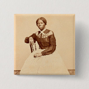 Badge Carré 5 Cm Chemin de fer clandestin Abolitionniste Harriet Tu