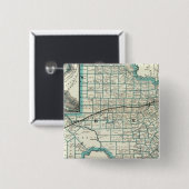 Badge Carré 5 Cm Chemin de fer pacifique du Texas (Devant & derrière)
