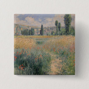 Badge Carré 5 Cm Chemin du Monet sur l'île de Saint-Martin, Vétheui