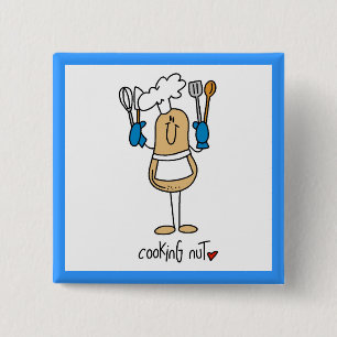 Badge Carré 5 Cm Chemises et Cadeaux de Noix de Cuisine