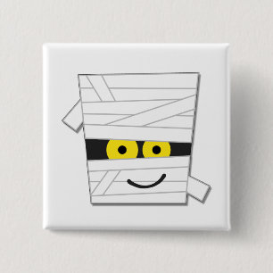 Badge Carré 5 Cm Chemises et cadeaux pour la momie d'Halloween